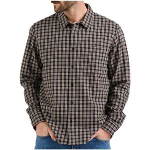 DEDICATED Shirt Rute Flannel Check Overhemd (Heren |grijs)