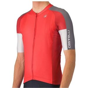 Castelli - Entrata 6 - Heren Trui - Rood Grijs - Korte Mouwen