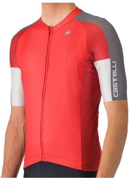 Castelli - Entrata 6 - Heren Trui - Rood Grijs - Korte Mouwen
