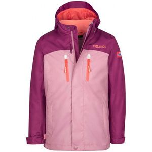 Trollkids Girls Bryggen 3in1 Jacket 3-in-1-jas (Kinderen |roze/purper |waterdicht)