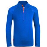 Trollkids - Lofoten - Merinoshirt - Blauw - Half Zip