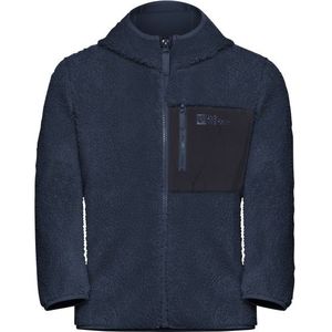 Jack Wolfskin - ICE CURL HOOD JACKET K - Fleecejack - Midnight Sky - Met Capuchon