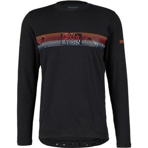 Zimtstern - Trailflowz - Longsleeve Shirt - Zwart - Stretch, 84% Polyester, 11% Wol, 5% Elastaan