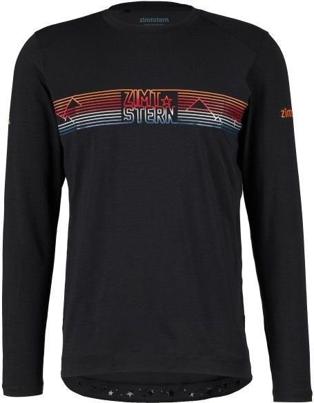 Zimtstern - Trailflowz - Longsleeve Shirt - Zwart - Stretch, 84% Polyester, 11% Wol, 5% Elastaan