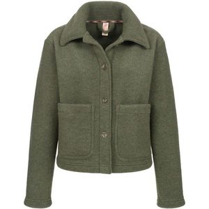 Engel - Damen Kurzjacke - Wollen Vest - Olijfgroen