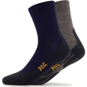 PAC Merino Wandersocken 2 Paar Wandelsokken (blauw)