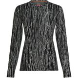 Icebreaker - Merino 260 Tech Vertex L/S Crewe AOP - Merino-ondergoed - Grijs