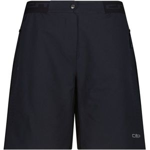 CMP Womens Free Bike Stretch Bermuda + Mesh Underwear Fietsbroek (Dames |zwart)