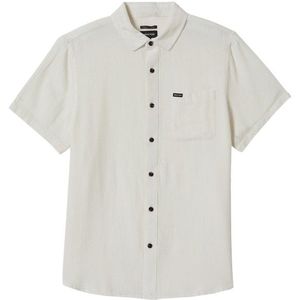 Brixton Charter Organic Cotton Linen S/S Overhemd (Heren |grijs)