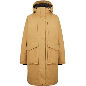 Heber Peak Womens SylvaHe Long Coat Lange jas (Dames |beige |waterdicht)