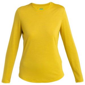 Icebreaker Womens Merino 125 Cool-Lite Sphere III L/S Tee Merinoshirt (Dames |geel)