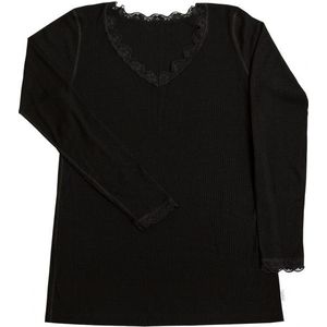 Joha Womens Blouse I L/S 70/30 Merino-ondergoed (Dames |zwart)