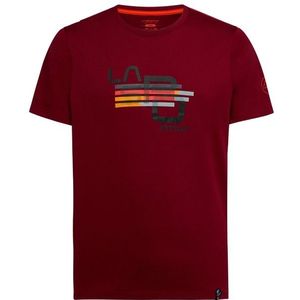 La Sportiva Stripe Cube T-Shirt T-shirt (Heren |rood)