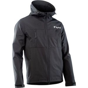Northwave Easy Out Softshell Jacket Fietsjack (Heren |grijs/zwart)