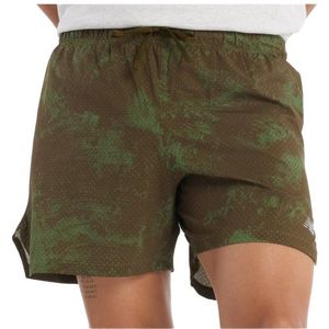 New Balance RC Printed Short 5 Hardloopshort (Heren |bruin)