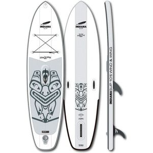 Indiana 106 Wind & Wing Allround Inflatable SUP-board (wit/grijs)