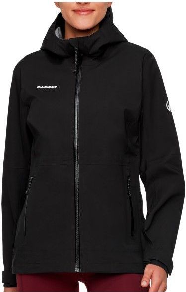 Mammut Womens Linard Guide Hardshell Hooded Jacket Regenjas (Dames |zwart |waterdicht)