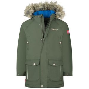 Trollkids Kids Nordkapp Jacket Parka (Kinderen |olijfgroen |waterdicht)