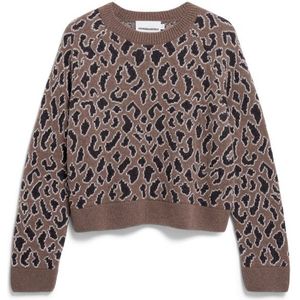 ARMEDANGELS - Diliriaa Laopaa - Gebreide Pullover - Dierenprint - Loose Fit - Zuivere Wol