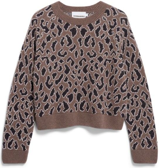 ARMEDANGELS - Diliriaa Laopaa - Gebreide Pullover - Dierenprint - Loose Fit - Zuivere Wol