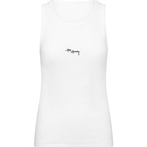 Hey Honey Womens Rib Tank Tanktop (Dames |wit)