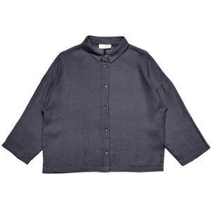 Mazine Womens 3/4 Sleeve Linen Shirt Blouse (Dames |blauw)