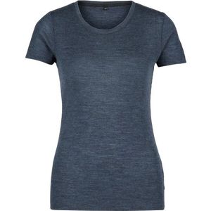 Stoic Womens MerinoRib RonnebySt Shirt Merinoshirt (Dames |blauw)