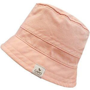 CAPO Canvas Bucket Hat Hoed (roze/beige)