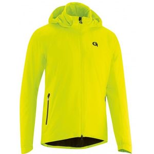 Heren - Regenjack - Neongeel - 100% Polyester - Wind- en Waterdicht