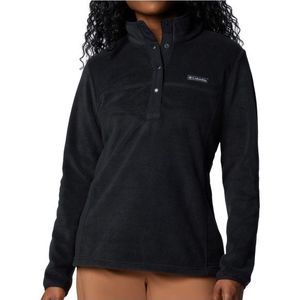 Columbia Womens Benton Springs 1/2 Snap Pull Over II Fleecetrui (Dames |zwart)