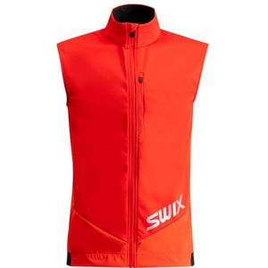 Swix Quantum Windstopper Vest Softshellbodywarmer (Heren |rood)