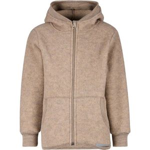 Engel Kinder Kapuzenjacke Wollfleece Wollen vest (Kinderen |beige)