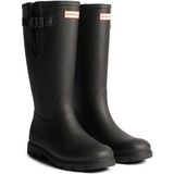 Hunter Field Downpour Laars Rubber Dames Zwarte Wellington Boots
