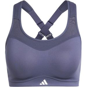 adidas Womens TLRD Impact Training High Support Bra Sportbeha (Dames |blauw)