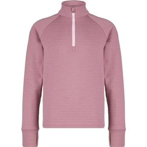 Stoic Kids MerinoFleece260 FlenSt Half Zip Merinotrui (Kinderen |roze)