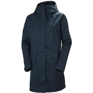 Helly Hansen Womens Vancouver Rain Coat Lange jas (Dames |blauw |waterdicht)