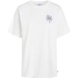ONeill Womens ONeill Beach Vintage High On Tides Tshirt T-shirt (Dames |wit)