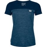 Ortovox - 150 Cool Logo - Merinoshirt - Blauw - 44% Wol, 43% Lyocell, 13% Polyamide