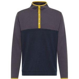 Stoic Merino260 MMXXGöteborg Snap Merinotrui (blauw/grijs)