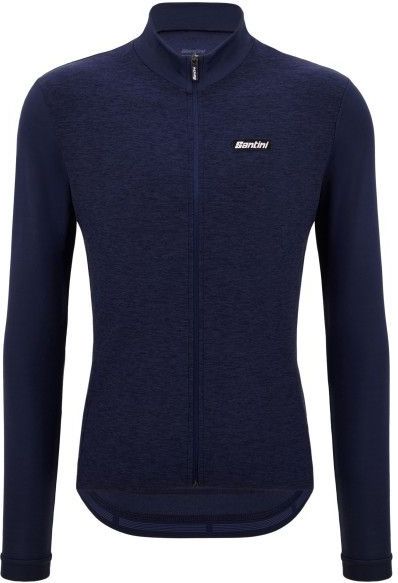 Santini - Pure Long Sleeve Jersey - Blauw - Thermische Trui