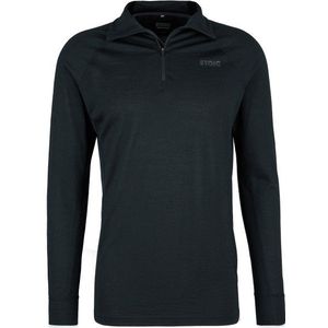 Stoic Merino180 SvenstaSt Half Zip Merino-ondergoed (Heren |zwart)