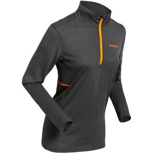 Daehlie Womens Performance Wool Half Zip Merino-ondergoed (Dames |grijs)