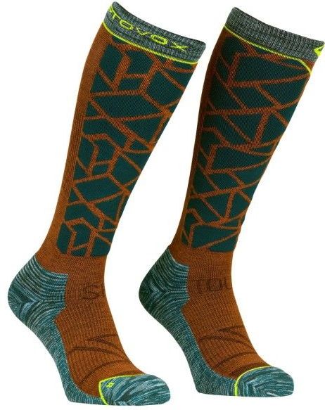 ORTOVOX - Ski Tour Comp Long Socks - Compressiekousen - Donker Pacific