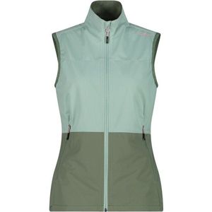 CMP Womens Extralight Softshell Vest Softshellbodywarmer (Dames |turkoois/olijfgroen)