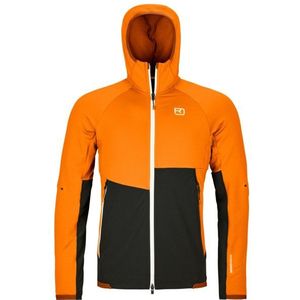 Ortovox Fleece Rib Hoody Fleecevest (Heren |oranje)