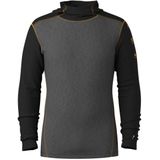 Smartwool - Classic Thermal Merino Base Layer Hoodie - Merino-ondergoed - Grijs/Zwart