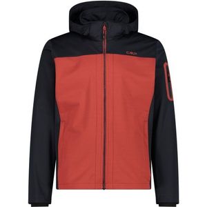 CMP Jacket Zip Hood Light Softshell Softshelljack (Heren |rood/zwart)