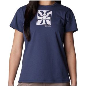 Columbia Womens Sun Trek S/S Graphic Tee Sportshirt (Dames |blauw)