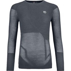 Ortovox - Womens Merino Thermovent L/S - Thermo-ondergoed - Blauw/Grijs