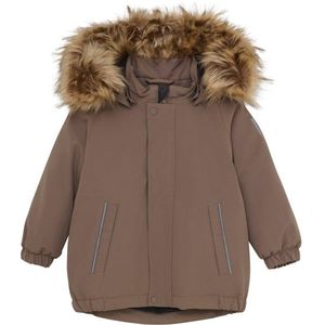 Color Kids Babys Parka with Fake Fur Winterjack (Kinderen |bruin |waterdicht)